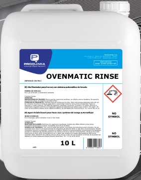 OVENMATIC RINSE GARRAFA 10 L.