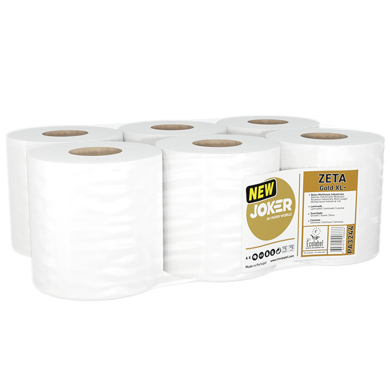 PAPEL SECAMANOS PASTA PURA LAMINADO GOLD XL II . FARDO 6 UNID. TRVP