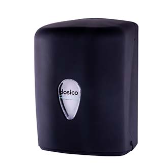 DISPENSADOR PAPEL SECAMANOS NEGRO DEPROTEL