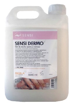 SENSI DERMO GEL DE DUCHA Y CHAMPÚ CREMOSO 5L.