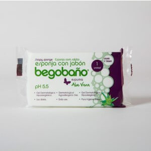 ESPONJA JABONOSA BB8 ALOE VERA 13x7.5x2.4 CAJA 1200 UNIDADES BGBÑ