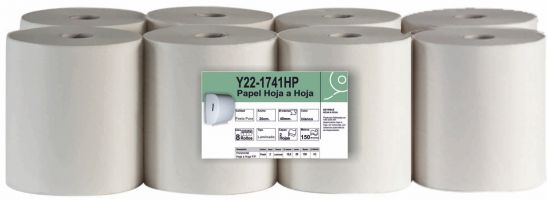PAPEL SECAMANOS AUTOCORTE BLANCO. PAQUETE 8 UNIDADES
