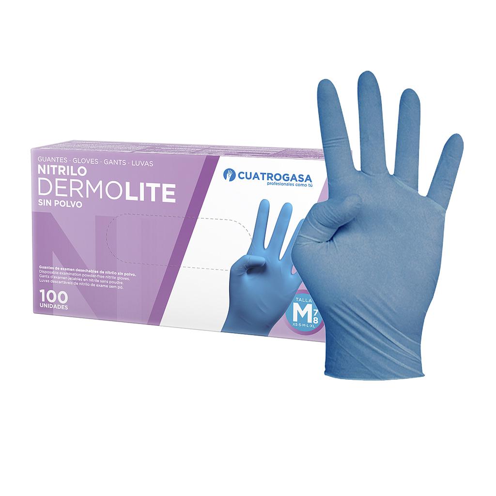 GUANTE NITRILO DERMOLITE AZUL T/XL CTGS