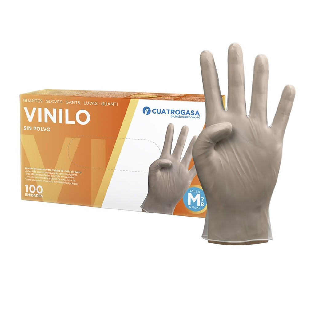 GUANTE VINILO SIN POLVO T/M CTGS