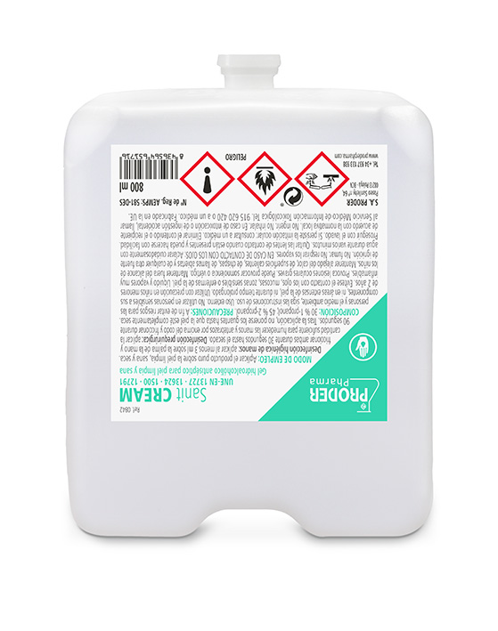 SANIT CREAM BOLSA 800 ML