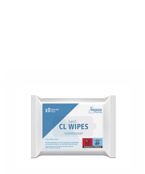 TOALLITAS SANIT CL WIPES (8 UNID.)