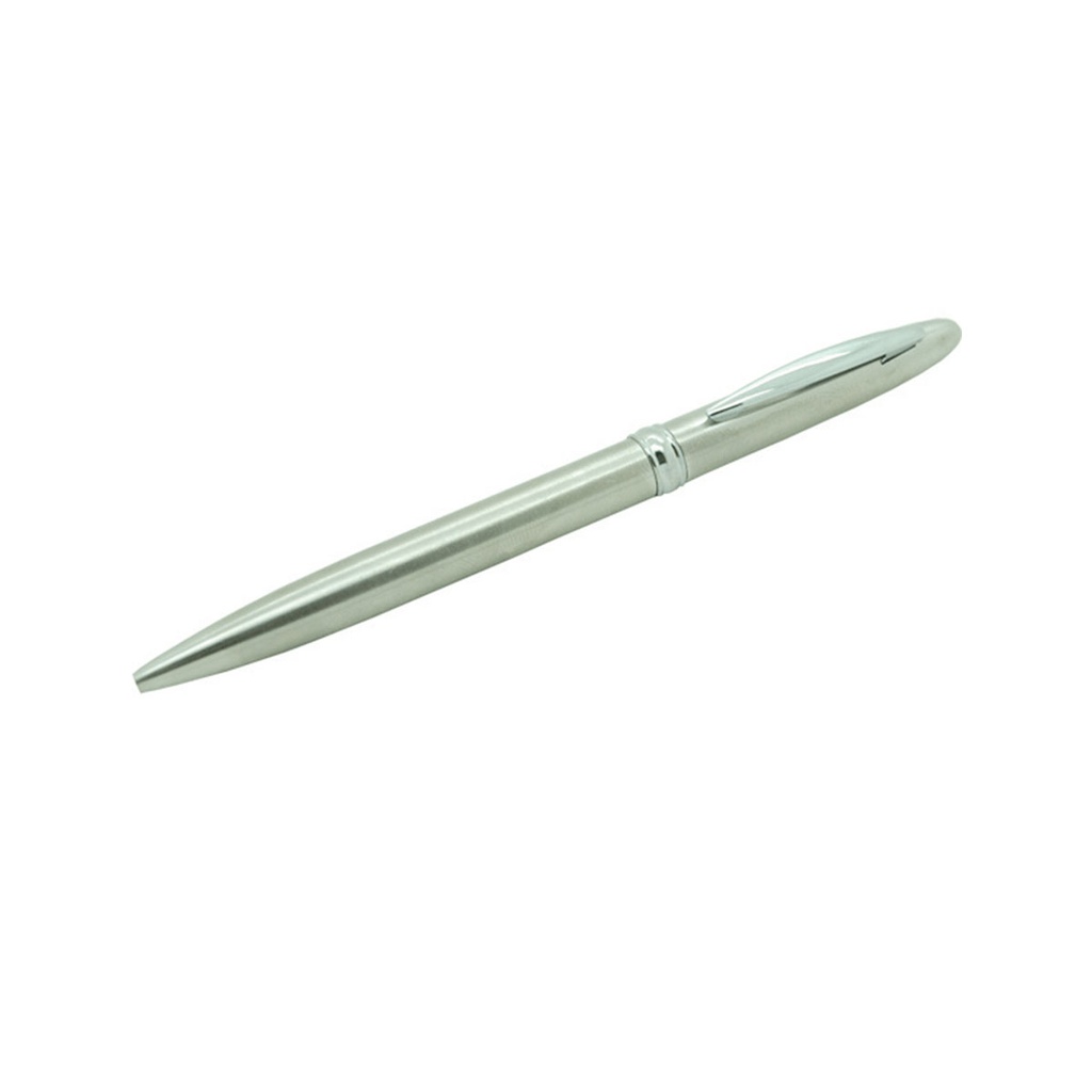 BOLIGRAFO METALICO MECANISMO GIRATORIO DETECTABLE METALES TINTA NEGRO CAJA 200 UNIDADES