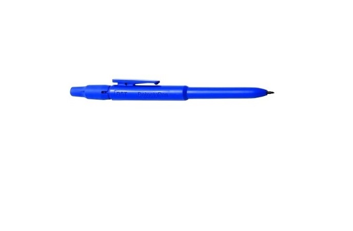 ROTULADOR PUNTA FINA CON CLIP DETECTABLE METALES Y RAYOS X CUERPO AZUL + TINTA AZUL