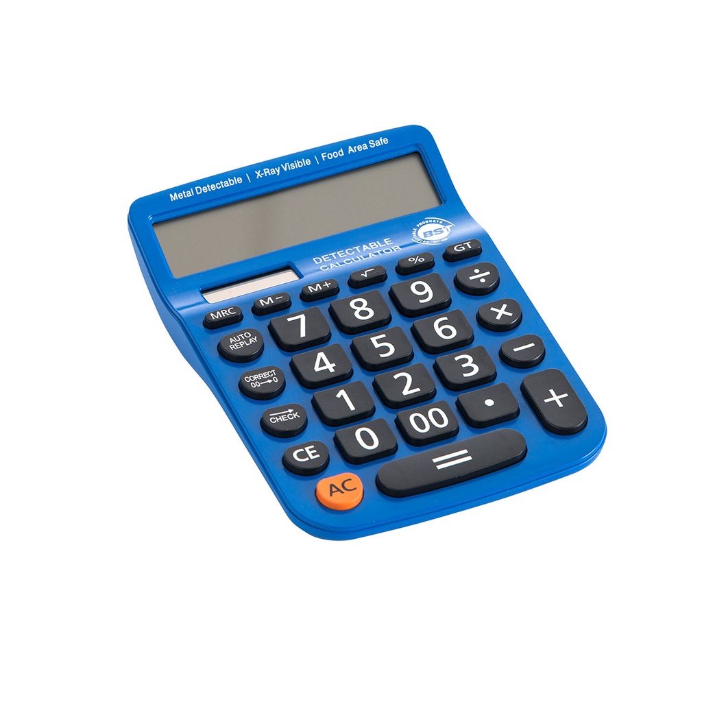 CALCULADORA DE SOBREMESA DUAL DETECTABLE 123 X 175 X 32 MM AZUL