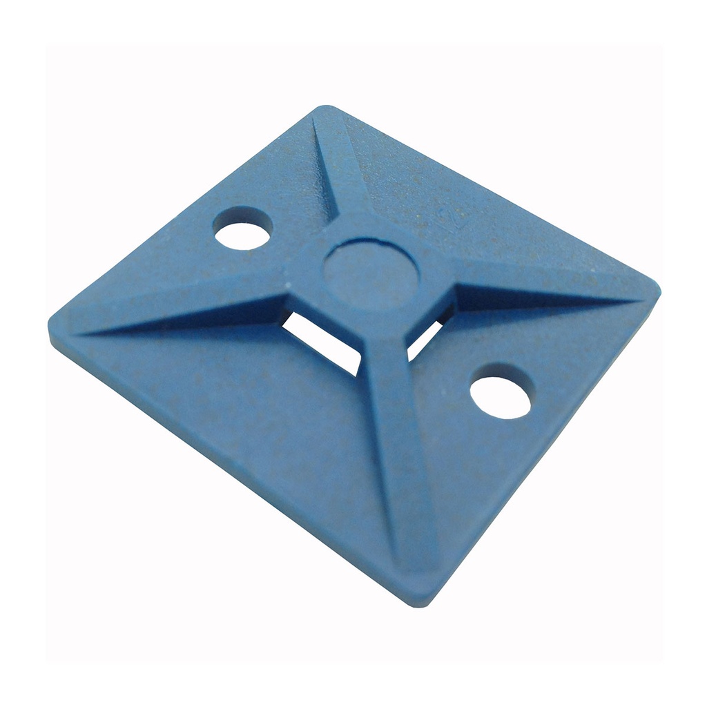 BASE DETECTABLE METALES PARA BRIDA 28 X 28 MM AZUL