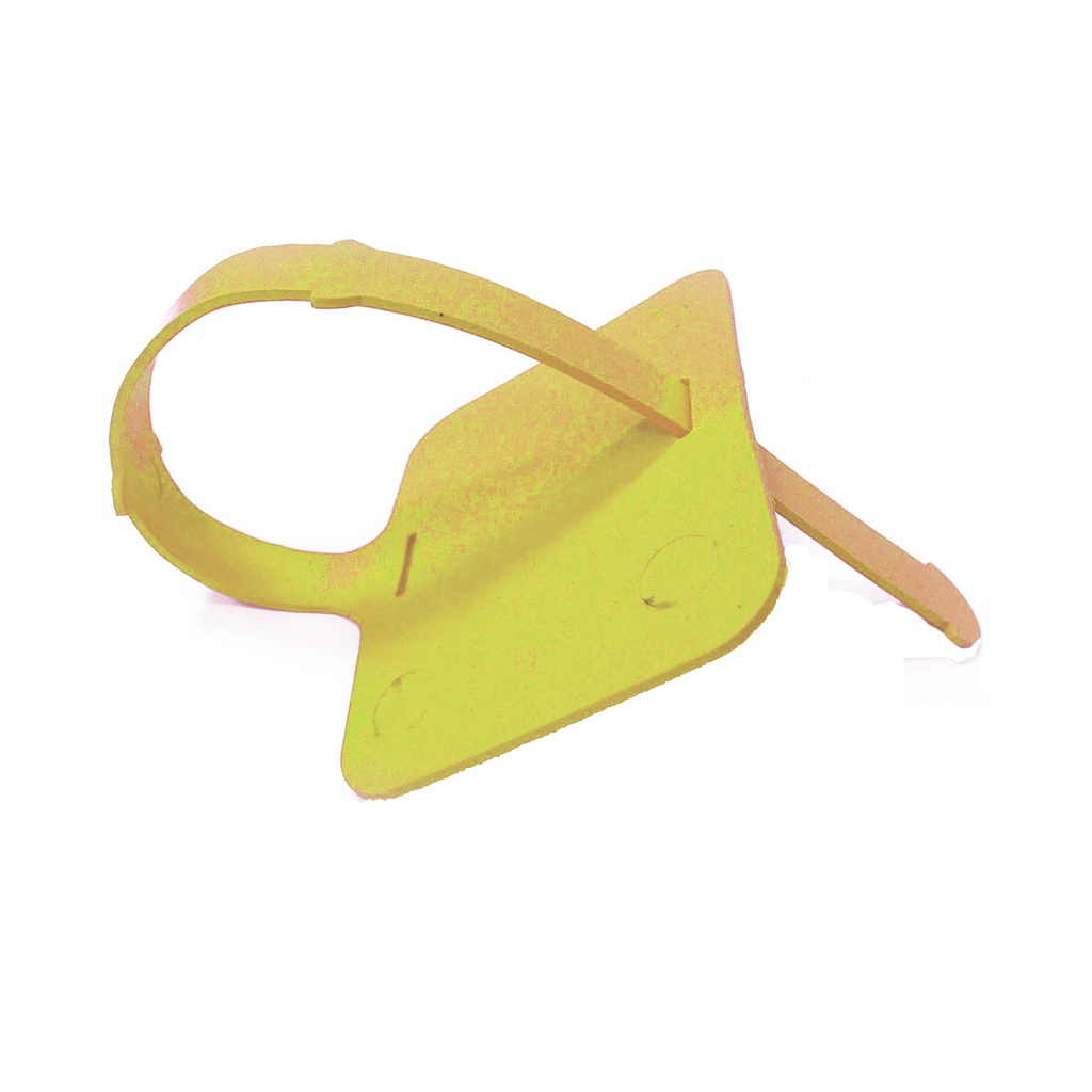 ETIQUETA PLASTICA IDENTIFICATIVA DETECTABLE METALES Y RAYOS X 8,5 X 2,6 CM AMARILLO