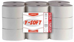 [2033] HIGIENICO INDUSTRIAL 2 CPS 100% PASTA Y324-158532P. FARDO 18 UNI