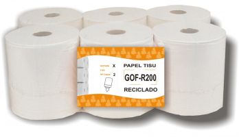 [5576] PAPEL SECAMANOS ECOLABEL 2C LISO 6 UNID.