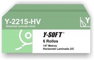 [5094] PAPEL SECAMANOS HORIZONTAL VERDE (PAQUETE 6 ROLLOS)