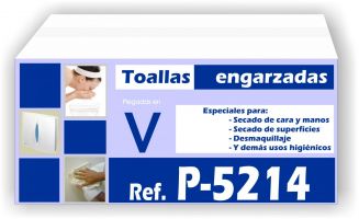 [2104] TOALLA ENGARZADA 2/C 20 GR CAJA (15 PAQ X 200 UNID.)