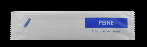 [PJY048JZ] PEINE RECTO 2 PUAS BLANCO SERIE JAZMIN (1000 UNID.)