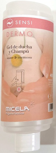 [104006400] SENSI DERMO GEL DE DUCHA Y CHAMPÚ CREMOSO 400 ML