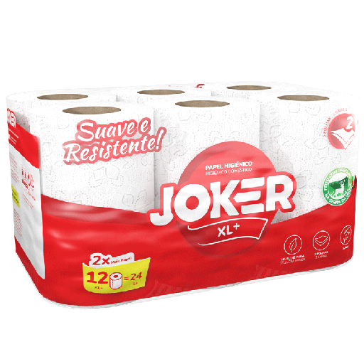 [81199] HIGIENICO DOMESTICO JOKER XL+ 20 MTS. FARDO 108 UNID.
