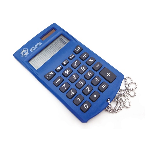 [ST2CA] CALCULADORA BOLSILLO DETECTABLE METALES 12 X 7,5 CM AZUL