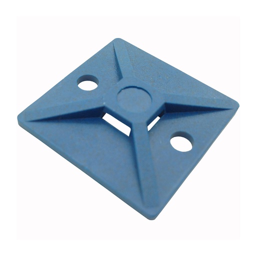 [MCMB4] BASE DETECTABLE METALES PARA BRIDA 28 X 28 MM AZUL