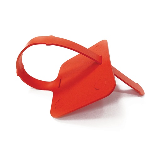 [IDTAG-ROJO] ETIQUETA PLASTICA IDENTIFICATIVA DETECTABLE METALES Y RAYOS X 8,5 X 2,6 CM ROJO
